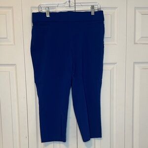 Briggs New York Vibrant Blue Ankle Pants